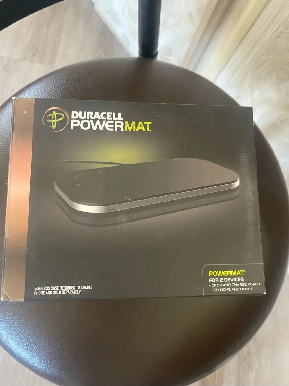 Duracell dual PowerMat Wireless Charging Pad - Black new